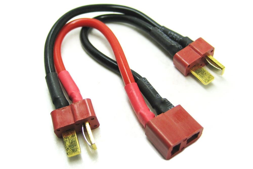 Etronix Deans 2S Battery Harness 2 Packs In Series 14Awg Silicone Wire ET0707