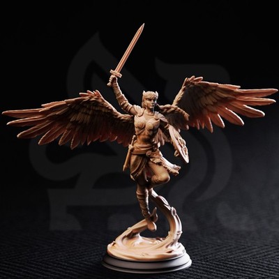 D&D- Valkyrie Shieldmaiden Sword -TTRPG Model-Daughters of Death-DM Stash-32mm