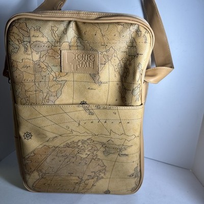 Picnic Time Wine Cheese Tote  Map Print Insulated Travel 16''x11''