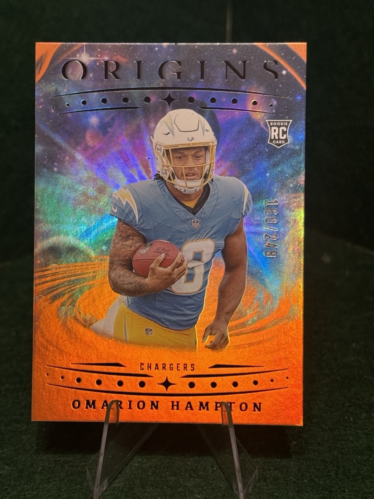 2025 Panini Origins Orange #134 Omarion Hampton 169/249 Rookie RC - FREE SHIP