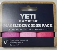 YETI Rambler Magslider Magnets Power Pink Trio 3 PACK