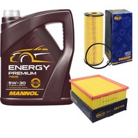 SCT Inspektionspaket 5L Mannol Energy 5W-30 FüR Audi A4 2.0 1.6 1.8 T Seat Exeo