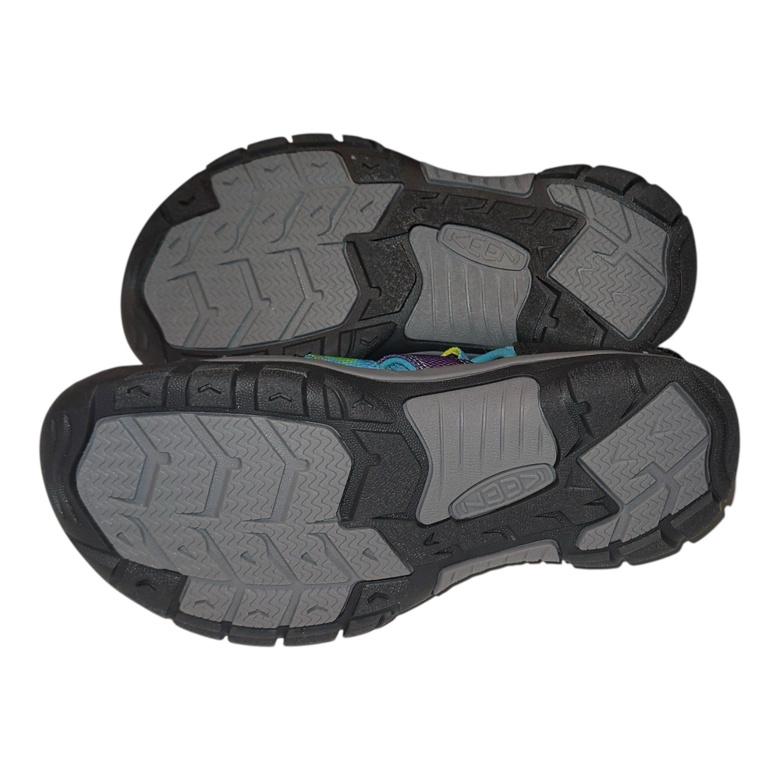 Scarpe sandali acqua KEEN Newport H2 giovani taglia 4 arcobaleno tie dye escursionismo indossate una volta