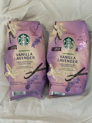 Starbucks Vanilla Lavender Ground Coffee Limited Edition 11 oz (2 Bags) BB 06/26