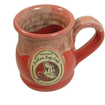 Deneen Pottery Another Broken Egg Coffee Mug Cup 2016 LAKE MARY, FLORIDA~RUST