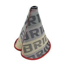 Car Shift Knob Boot Cover, Canvas Vehicle Manual Gear Shifter Knob Dust Beige