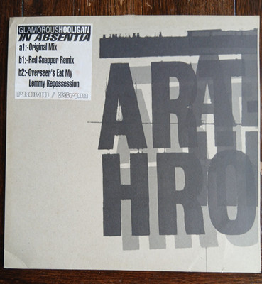 Glamorous Hooligan. Promo Vinyl 33rpm 'In Absentia' 3 mixes inc. Red Snapper. Ex