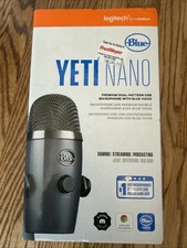 New Logitech Blue Yeti-Nano Gray Dual-Pattern USB Microphone