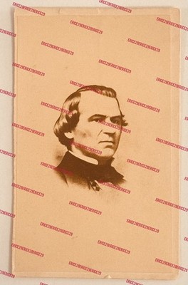 1865 Andrew Johnson U.S. President 2½  × 4  Carte de Visite (CDV) Albumen Print