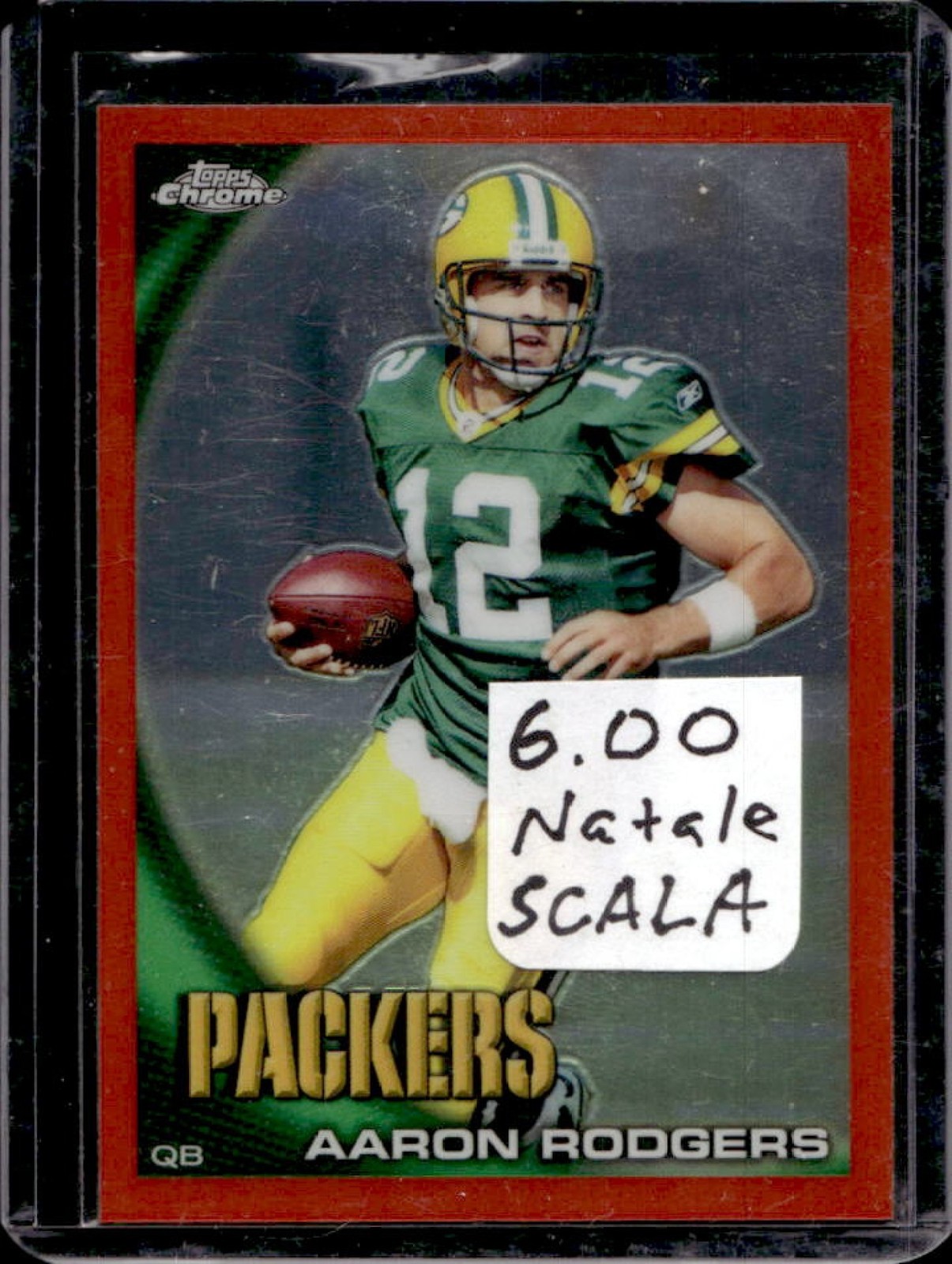 2010 Topps Chrome Aaron Rodgers Orange Refractor #C124 Packers