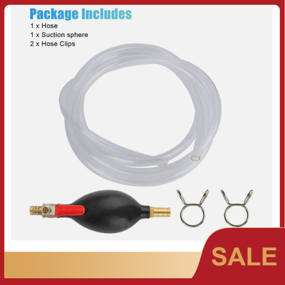 #ad #ad New Siphone Hose Gas Transfer Pump Gasoline Oil Water Fuel Transfer Hand Pump $6.72