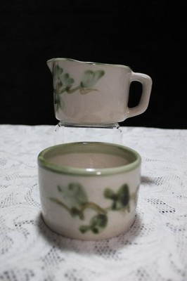 Louisville Pottery Stoneware John Taylor Harvest Pear Mini Creamer & Sugar