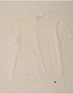 HURLEY Herren T-Shirt Oberteil XL weiß Baumwolle DA04