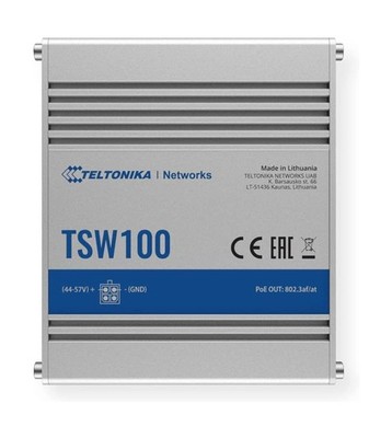 Teltonika TSW100000030 Model TSW100 Industrial Unmanaged POE+ Switch, AU PSU,...