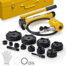 Yescom 1/2" to 4" Hydraulic Knockout Punch Set Electrical Conduit Hole Punch
