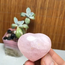 Wholesale Polished Pink crystal Heart Specimen Healing 40-35-23mm A2844