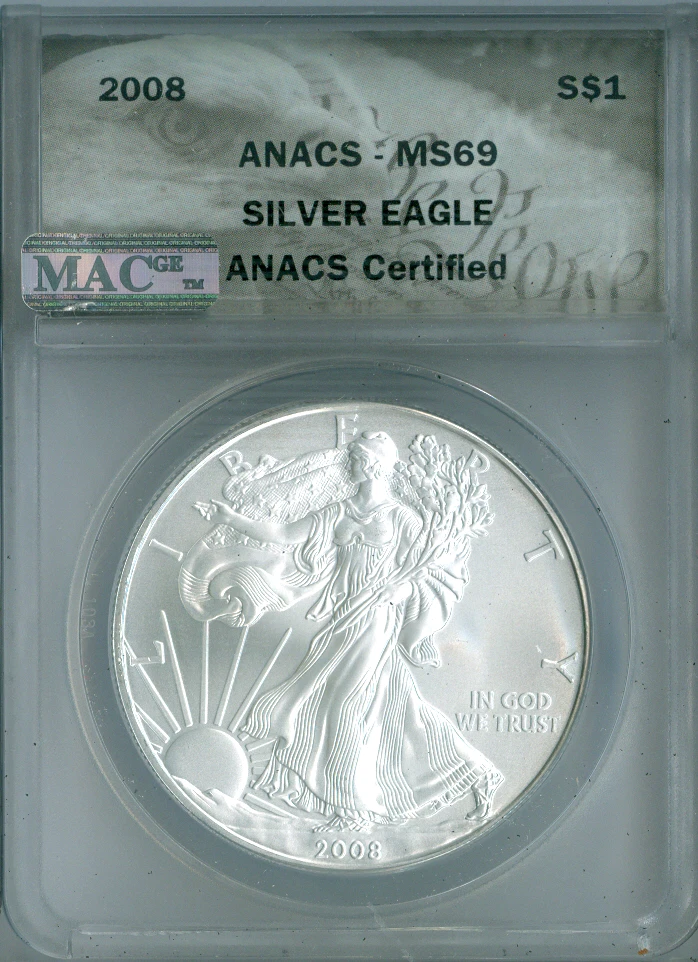 2008年 シルバーイーグル銀貨 1oz APMEX 2008年 シルバーイーグル銀貨 1oz APMEX 【公式通販】
