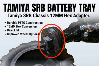 Tamiya SRB Chassis 12MM Hex Adapter (4 Stück)