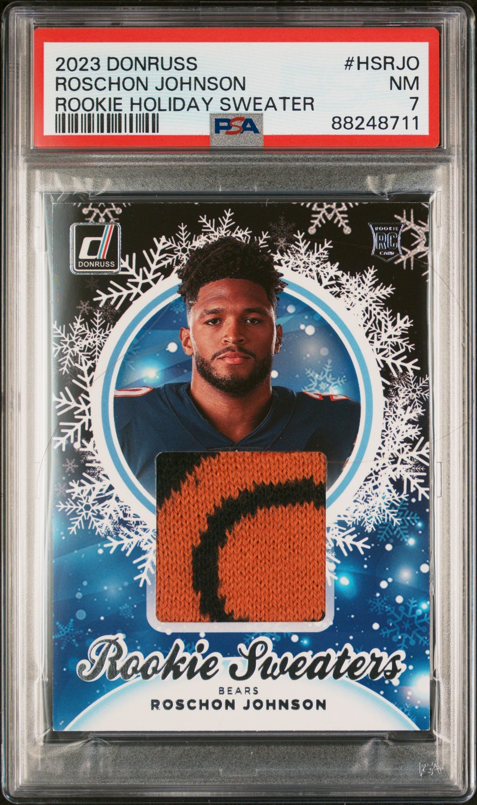 Roschon Johnson Donruss Rookie Holiday Sweater #HSRJO Base