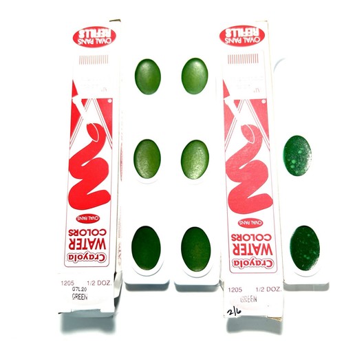 Vintage Posten Binney & Smith CRAYOLA Wasserfarben ovale Pfanne Nachfüllpackungen 8 Farben 53-0080-2 - Bild 11 von 24