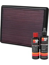 K&N Air Filter 33-2129 + Recharge Kit fits Cadillac Escalade 5.3