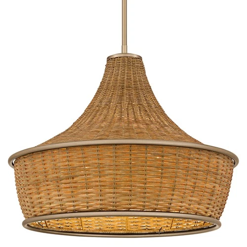 Quoizel QP6770 Solebay 3 Light 22"W Pendant - Bronze - Picture 1 of 12