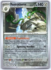Ferrothorn 128/182 Uncommon Paradox Rift Pokemon Reverse Holo Near Mint