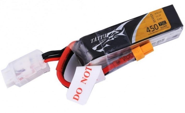 Tattu - TATTU 11.1v 450mAh LONG SIZE 75C FRAME H TA-75C-450-