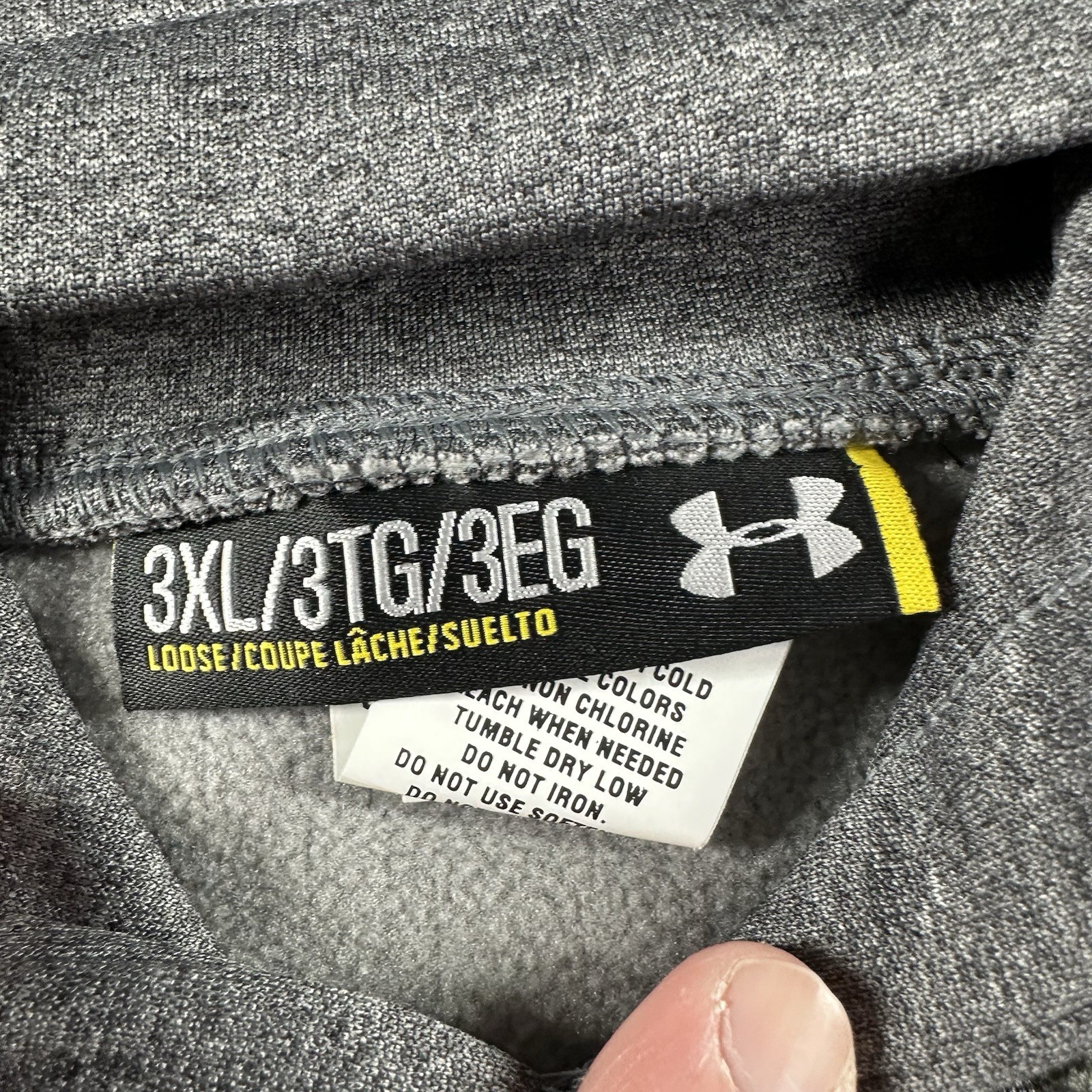 Under Armour Hoodie Mens 3XL Gray Minimalist Loose Fit NWT thumbnail 4