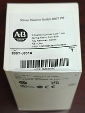 NEW Sealed ALLEN BRADLEY 800T-J631A 3-Pos Keyed Cylinder-Lock Switch - FreeShip