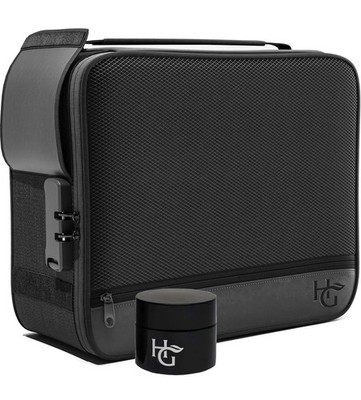 Herb Guard Large Smell Proof Bag & Case with Combination Lock (Holds L, Black 