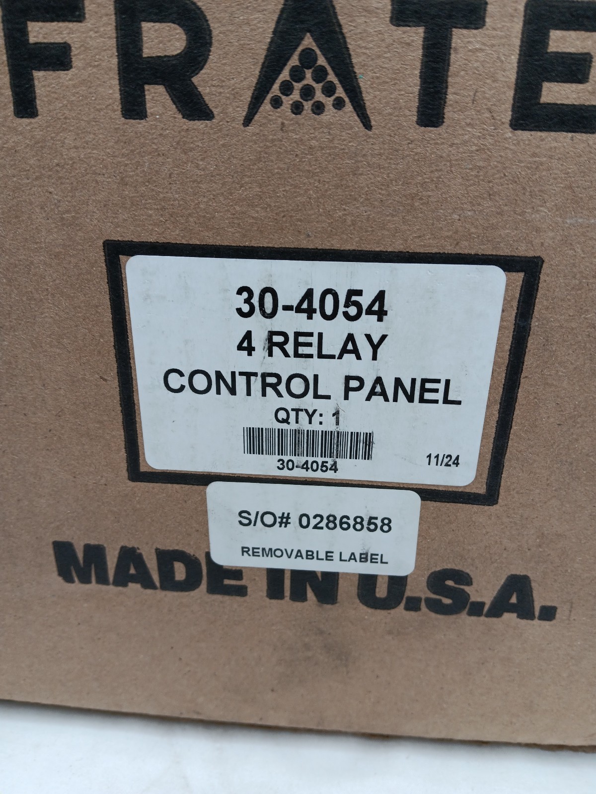Infratech Surface Mounted Solid State Relay Panel 4 Relay, Part No. 30-4054
