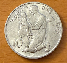 Czechoslovakia 1955 Silver 10 Korun UNC Liberation from Germany