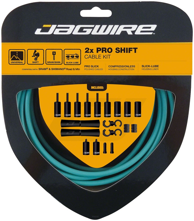 Тросы Jagwire Pro Shift Kit для шоссейных и горных дорог SRAM Celeste Slick-Lube - 6390₽