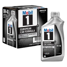 Mobil 1 FS European Car Formula Full Syn Oil 0W-40, 1 Qt, Case/6