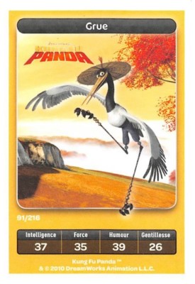Karte Carrefour Dreamworks - Kung Fu Panda - Kran Nr. 91