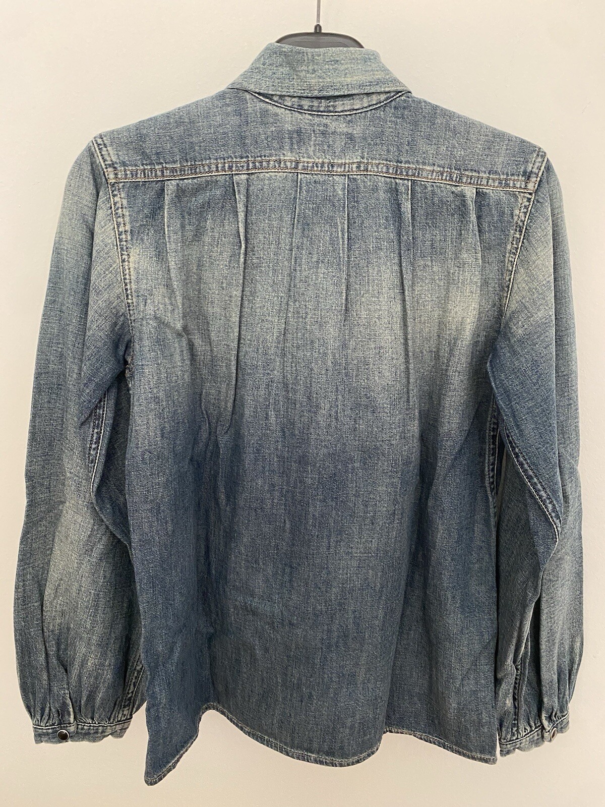 SAINT LAURENT Camicia Donna Jeans Taglia XS. Nuova.
