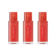 Deoproce Glazed Lip Gloss No.3 Peach Sunset 4.5g*3Pcs - FREE SHIPPING