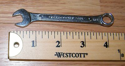 Genuine Performance Tool 9mm x 9mm Combination Wrench Only **India** 
