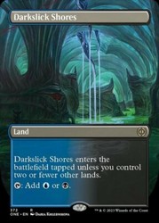Darkslick Shores (Borderless) Phyrexia: All Will Be One #372