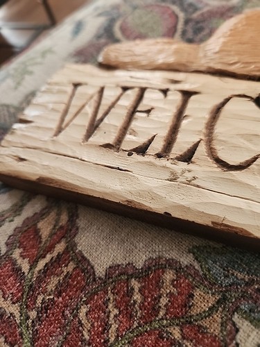 Country Carvers Handcast Handpainted Pisano Wall Plaque 16”x 7” Welcome Friends - Picture 6 of 7