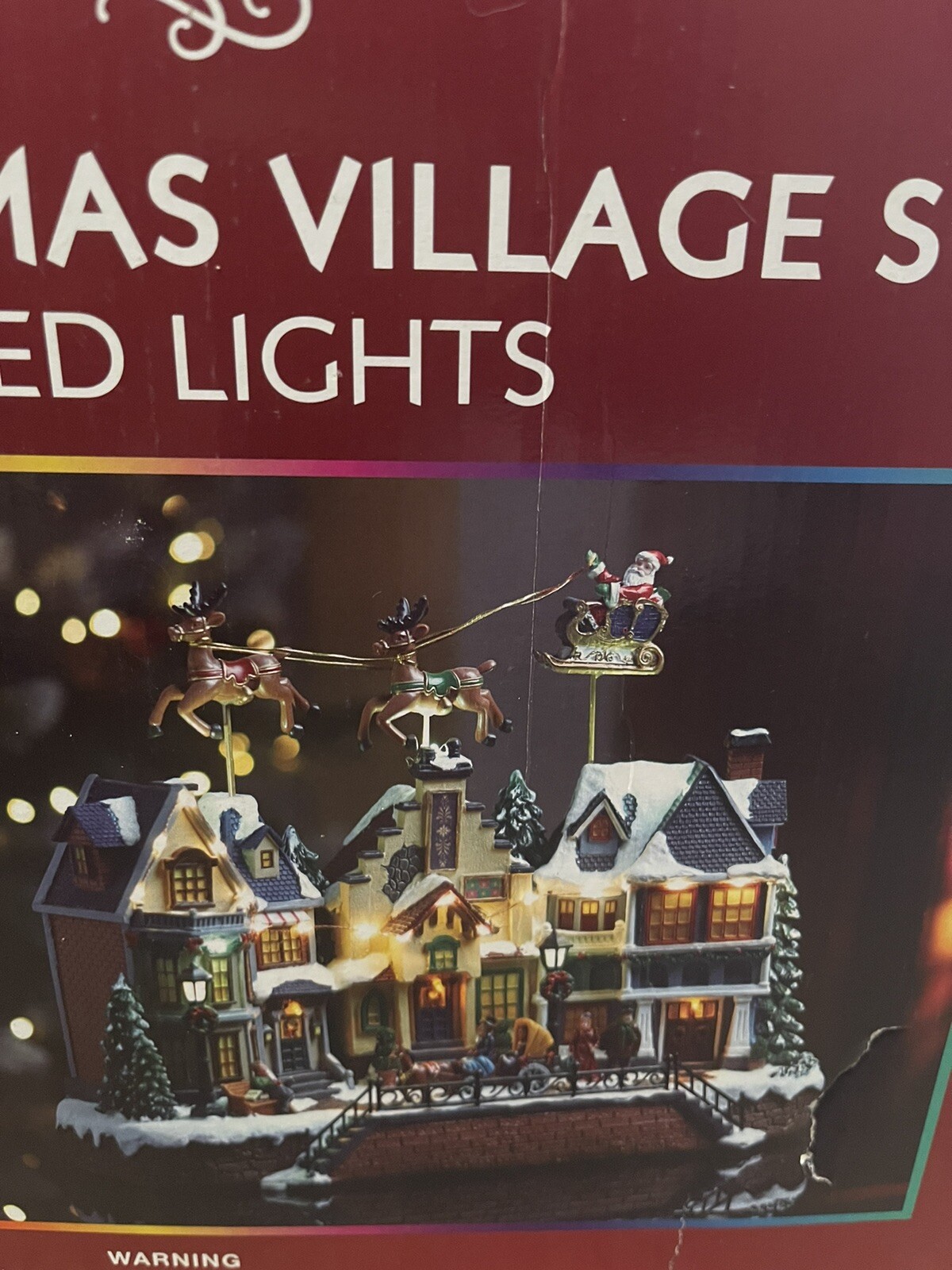 Musical, Light Up Christmas Village Scene, Cost £49.00 And Only Used