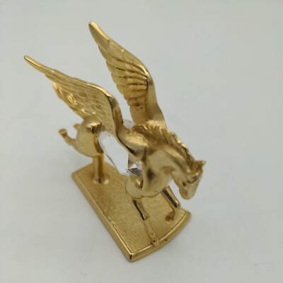 Vintage Lot 1984 Manon Metal Pegasus & Rocking Horse Crystal