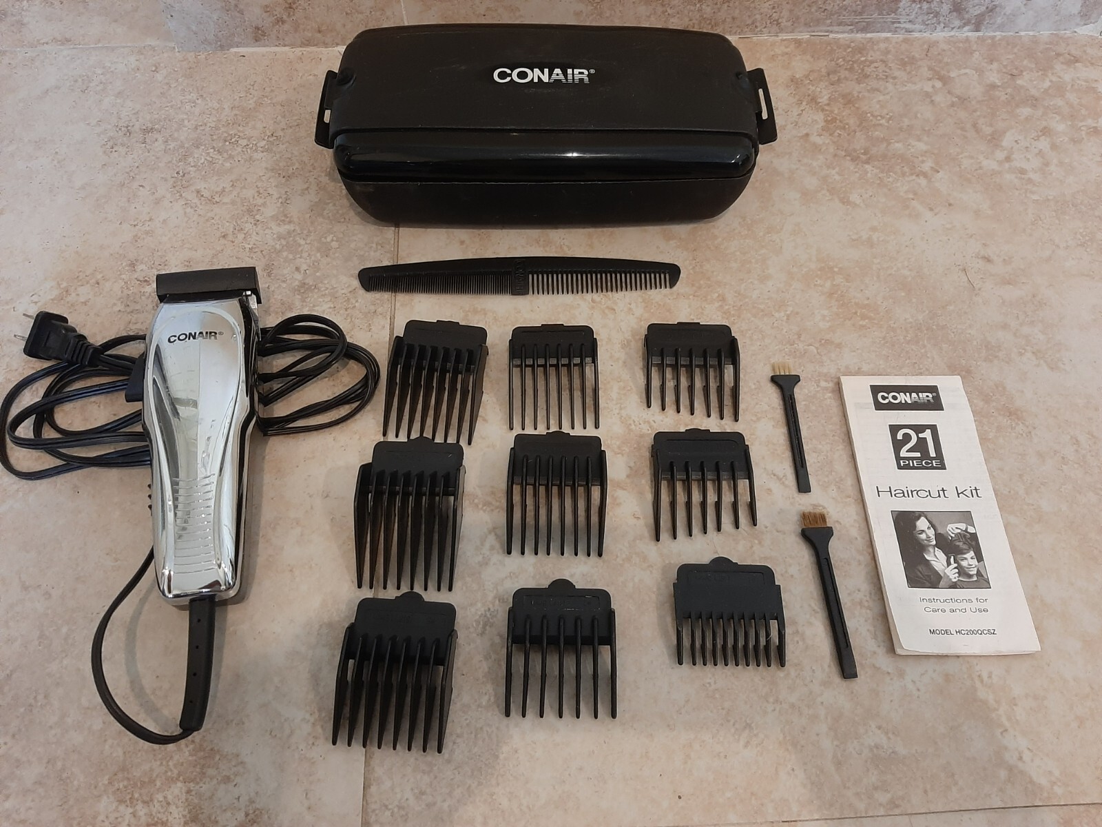 Conair HC200GB Haircut Kit with Case 21 Piece 74108373113 eBay