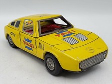 Vintage Yone Mercedes Benz City No.3 Taxi Tin Friction Toy Car - Yellow / Japan