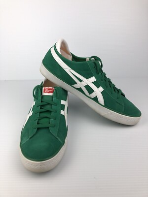 Onitsuka Tiger Fabre Asics Mens Green White Suede Shoe