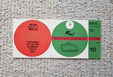 Tokyo Olympic 13/Oct/1964 Soccer Stub Ticket (Chichibu Memorial Football Field)