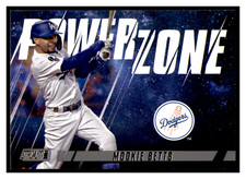 2022 Topps Stadium Club Mookie Betts Power Zone PZ-23 Los Angeles Dodgers