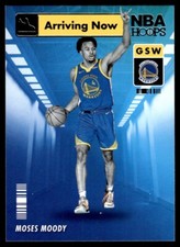 2021-22 Hoops Arriving Now Moses Moody Rookie Golden State Warriors #20 Insert