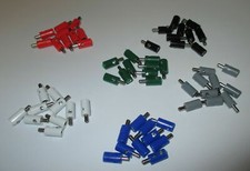 (Stck 23,25 ct) Stecker/Querlochstecker rund 2,6mm -  60 Stück sortiert    NEU